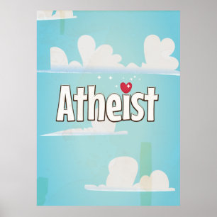 Affiches J'adore être un athée