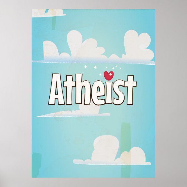 Affiches J'adore être un athée (Devant)