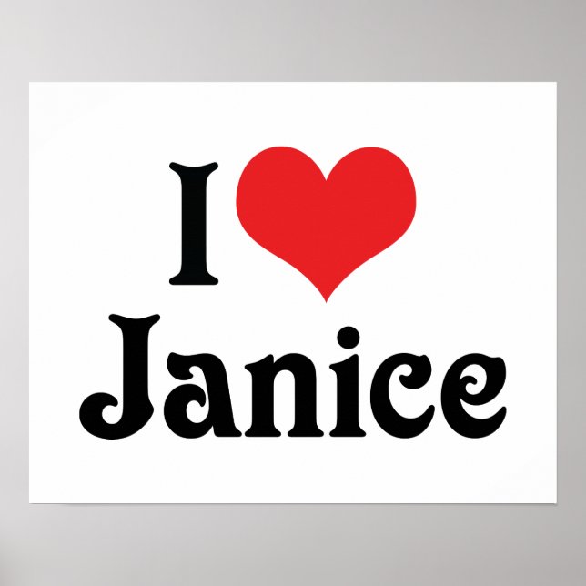 Affiches J'adore Janice (Devant)
