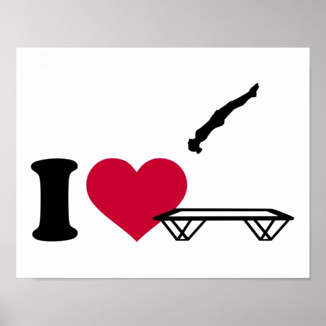 Affiches J'adore le trampoling (Devant)