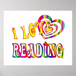 Affiches J'adore lire