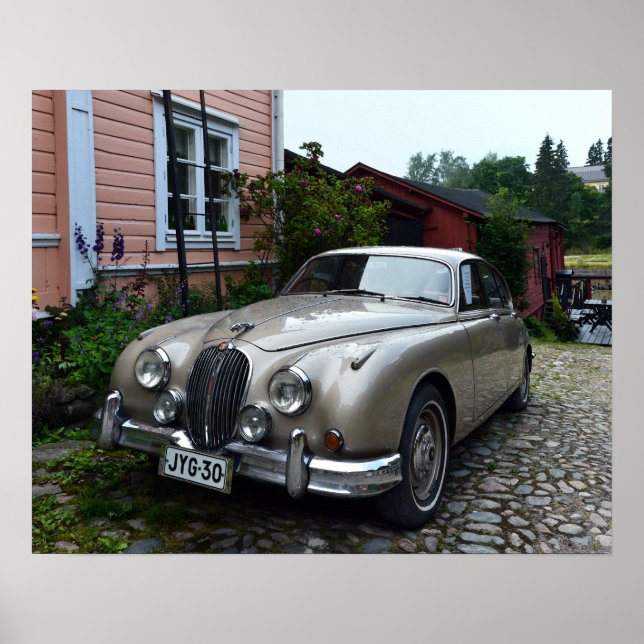 Affiches Jaguar Mark 2 à Porvoo, Finlande (Devant)