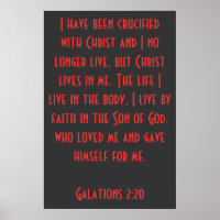 J'ai été crucifié avec le Christ...Galates 2:20
