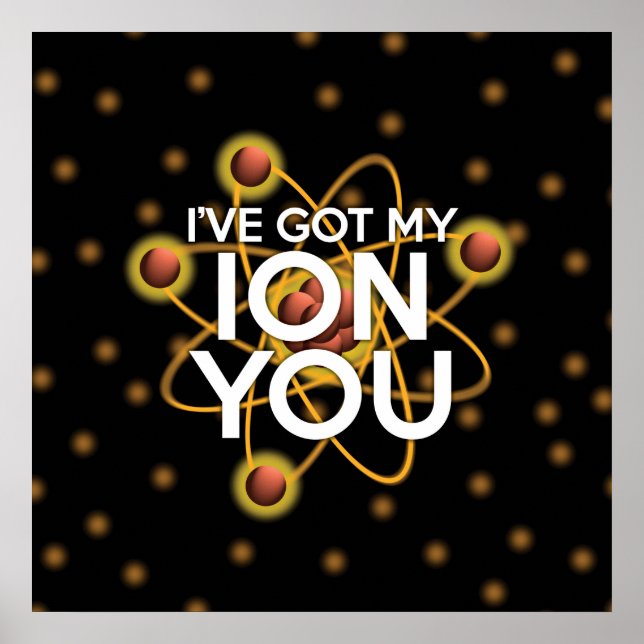 Affiches J'AI EU MON ION VOUS Amusant Science (Devant)