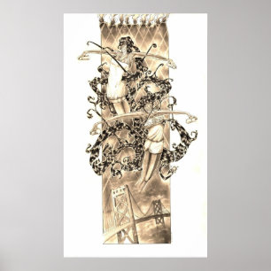 Affiches j'ai laissé mon coeur à San Francisco