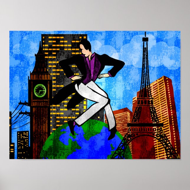 Affiches J'Ai Le Monde À Mes Pieds (Fine Art Print) (Devant)