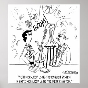 Affiches J'Ai Mesuré En Métrique, Vous Ne L'Avez Pas Fait