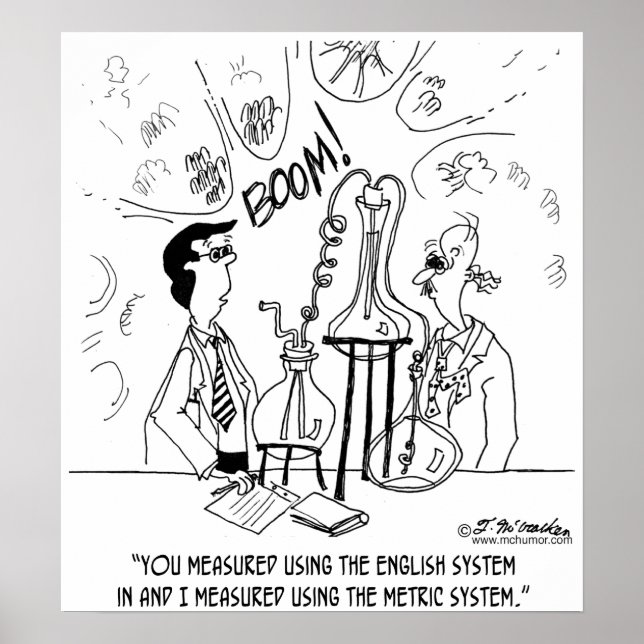 Affiches J'Ai Mesuré En Métrique, Vous Ne L'Avez Pas Fait (Devant)