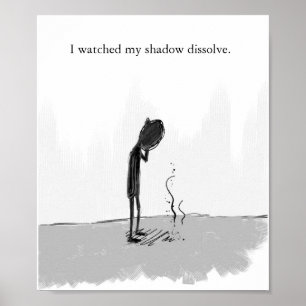Affiches j'ai observé mon ombre se dissoudre