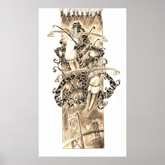 Affiches j'ai quitté mon coeur à San Francisco (Devant)