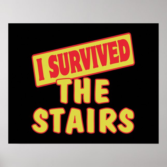 AFFICHES J'AI SURVÉCU À L'ESCALIER (Devant)