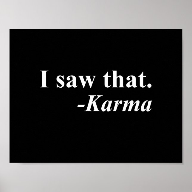 Affiches J'Ai Vu Ça. -Karma (Devant)