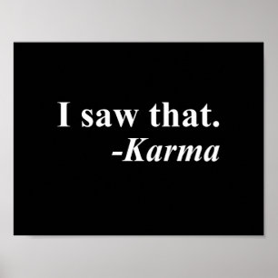Affiches J'ai vu cela. - Karma