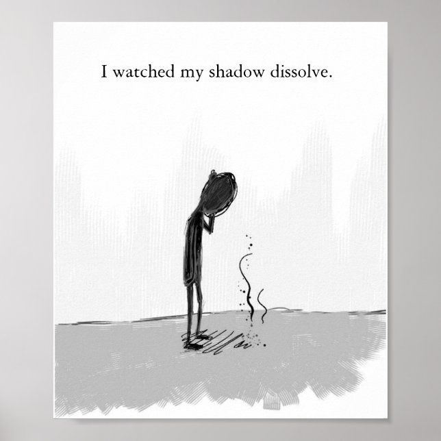 Affiches j'ai vu mon ombre se dissoudre (Devant)