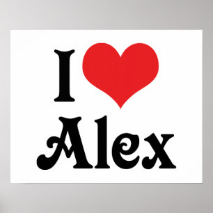 Affiches J'aime Alex
