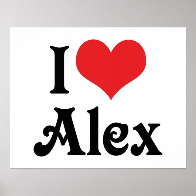 Affiches J'aime Alex (Devant)