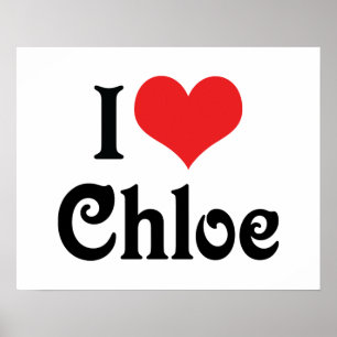 Affiches J'aime Chloe