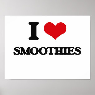 Affiches J'aime des Smoothies