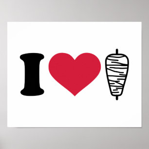 Affiches J'aime Doner kebap