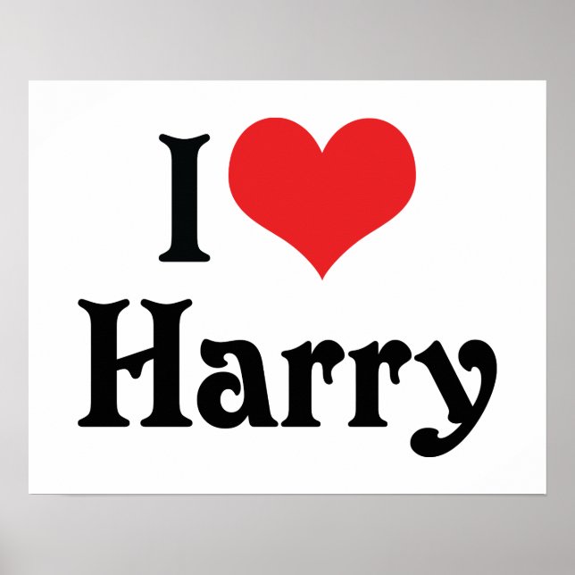 Affiches J'aime Harry (Devant)