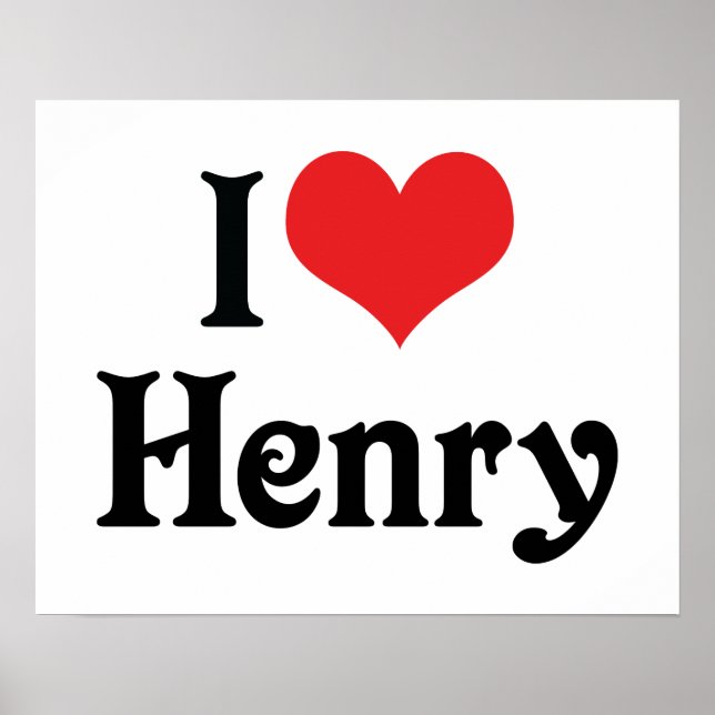 Affiches J'aime Henry (Devant)
