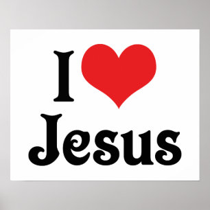 Affiches J'aime Jésus