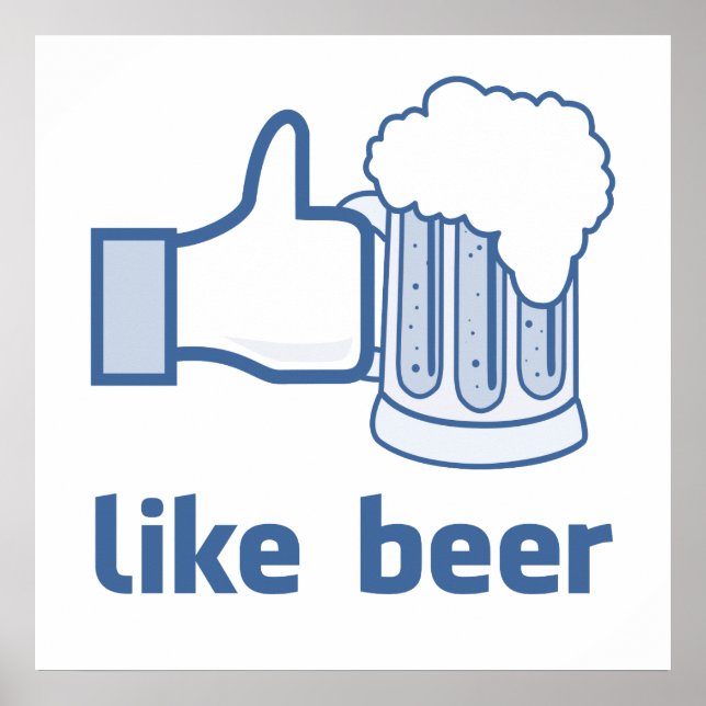 Affiches J'aime la bière (Devant)