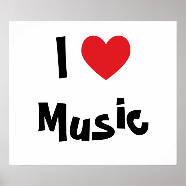 Affiches J'aime la musique (Devant)