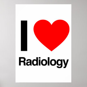 Affiches j'aime la radiologie