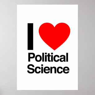 Affiches j'aime la science politique