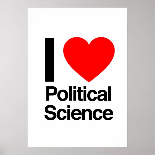 Affiches j'aime la science politique (Devant)