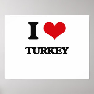 Affiches J'aime la Turquie