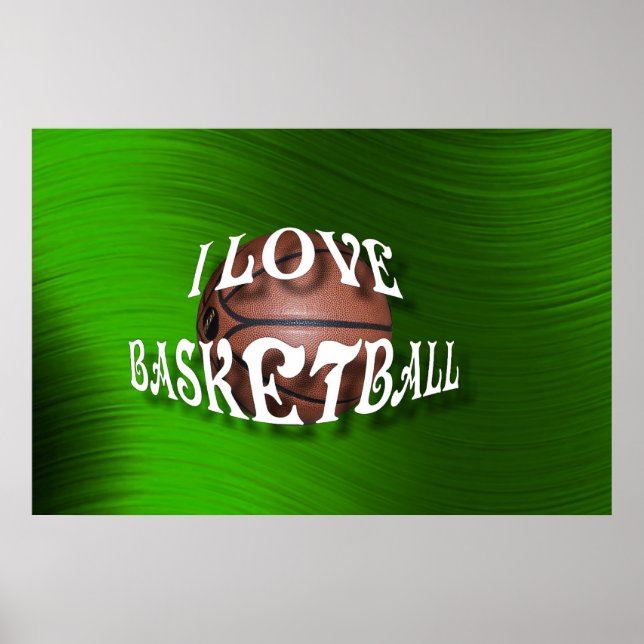 AFFICHES , J'AIME LE BASKETBALL-POSTER (Devant)