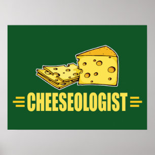 Affiches J'Aime Le Fromage ! Drôle Cheeseologiste