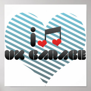 Affiches J'Aime Le Garage Uk