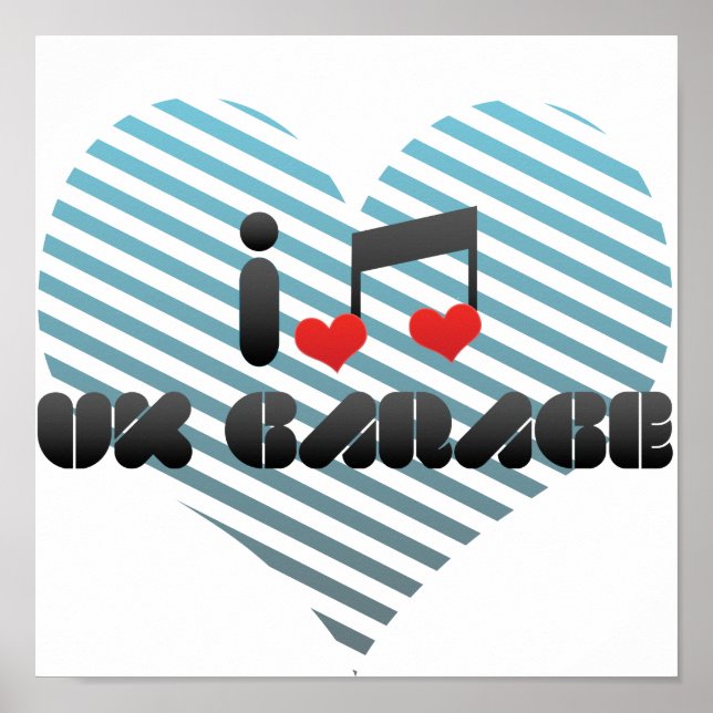 Affiches J'Aime Le Garage Uk (Devant)