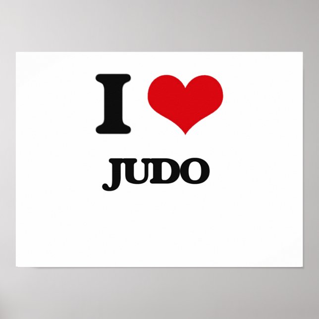 Affiches J'aime le judo (Devant)