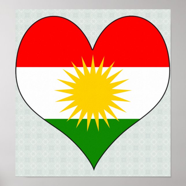 Affiches J'aime le Kurdistan (Devant)