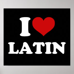 Affiches J'aime le latin