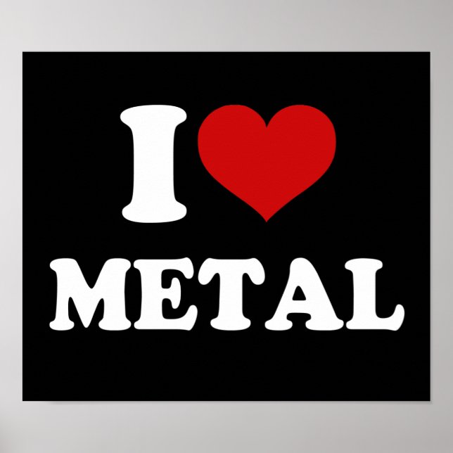 Affiches J'aime le métal (Devant)