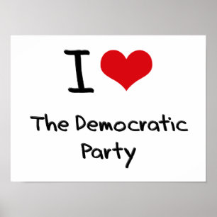 Affiches J'aime le Parti démocrate