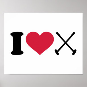 Affiches J'aime le polo