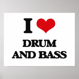 Affiches J'aime le TAMBOUR ET la BASSE