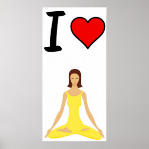 Affiches J'aime le yoga