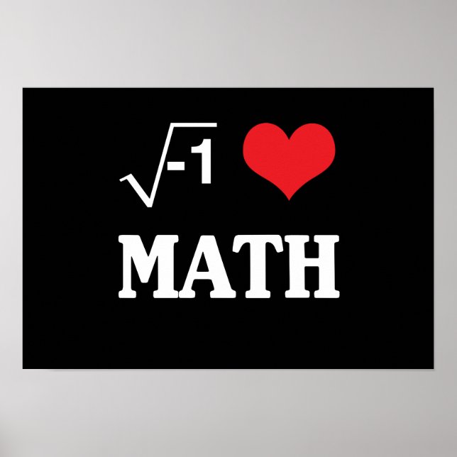 Affiches J'aime les maths (Devant)