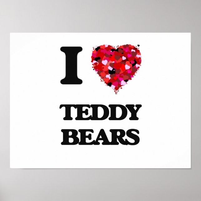 Affiches J'aime les Nounours (Devant)