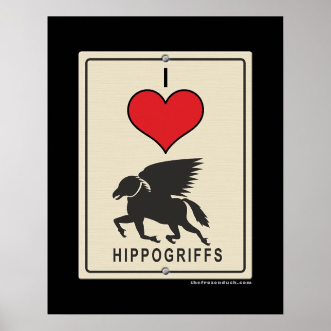 Affiches J'aime les pogriffs (Devant)