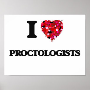 Affiches J'aime les proctologistes