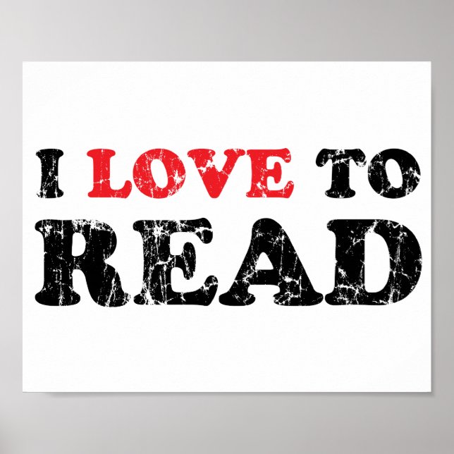 Affiches J'Aime Lire Perturbé (Devant)