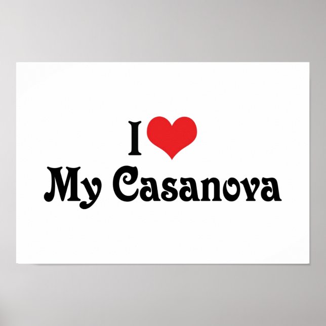 Affiches J'aime ma Casanova (Devant)